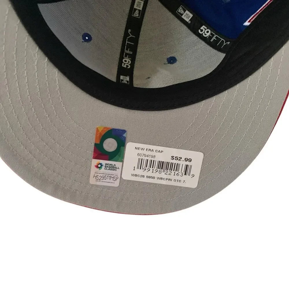 New Era 5950 Puerto Rico Size 7 Fitted WBC 2026 Baseball National Team Cap Hat